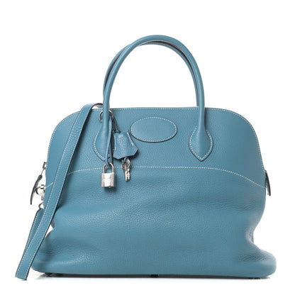 Hermes Taurillon Clemence Bolide 31 Blue Jean 1 of 11