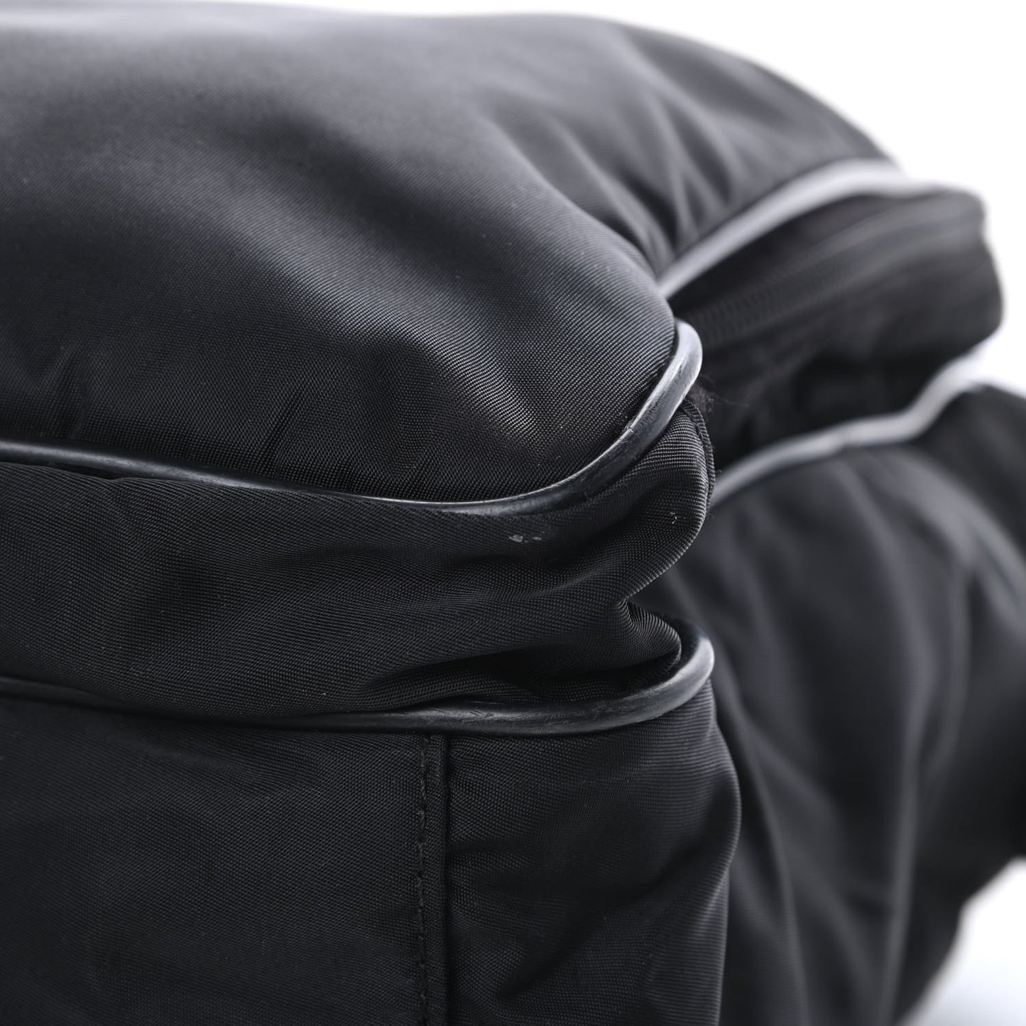 Tessuto Nylon Vela Diaper Bag Black