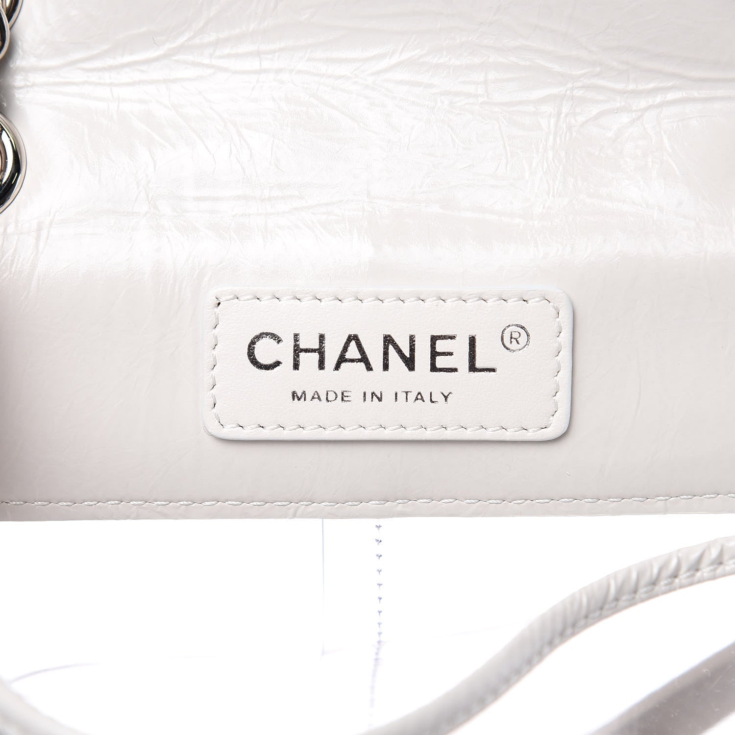Chanel Crumpled Calfskin PVC Quilted Backpack White 7 of 11
