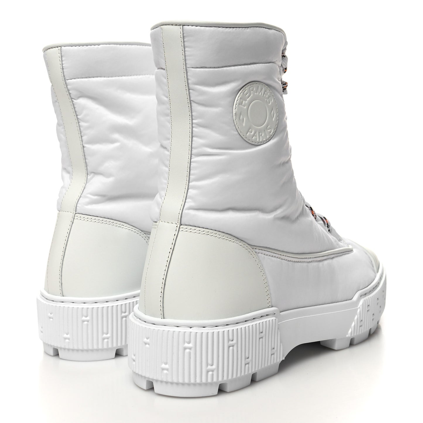 Calfskin Parachute Fresh Ankle Boots 39 White