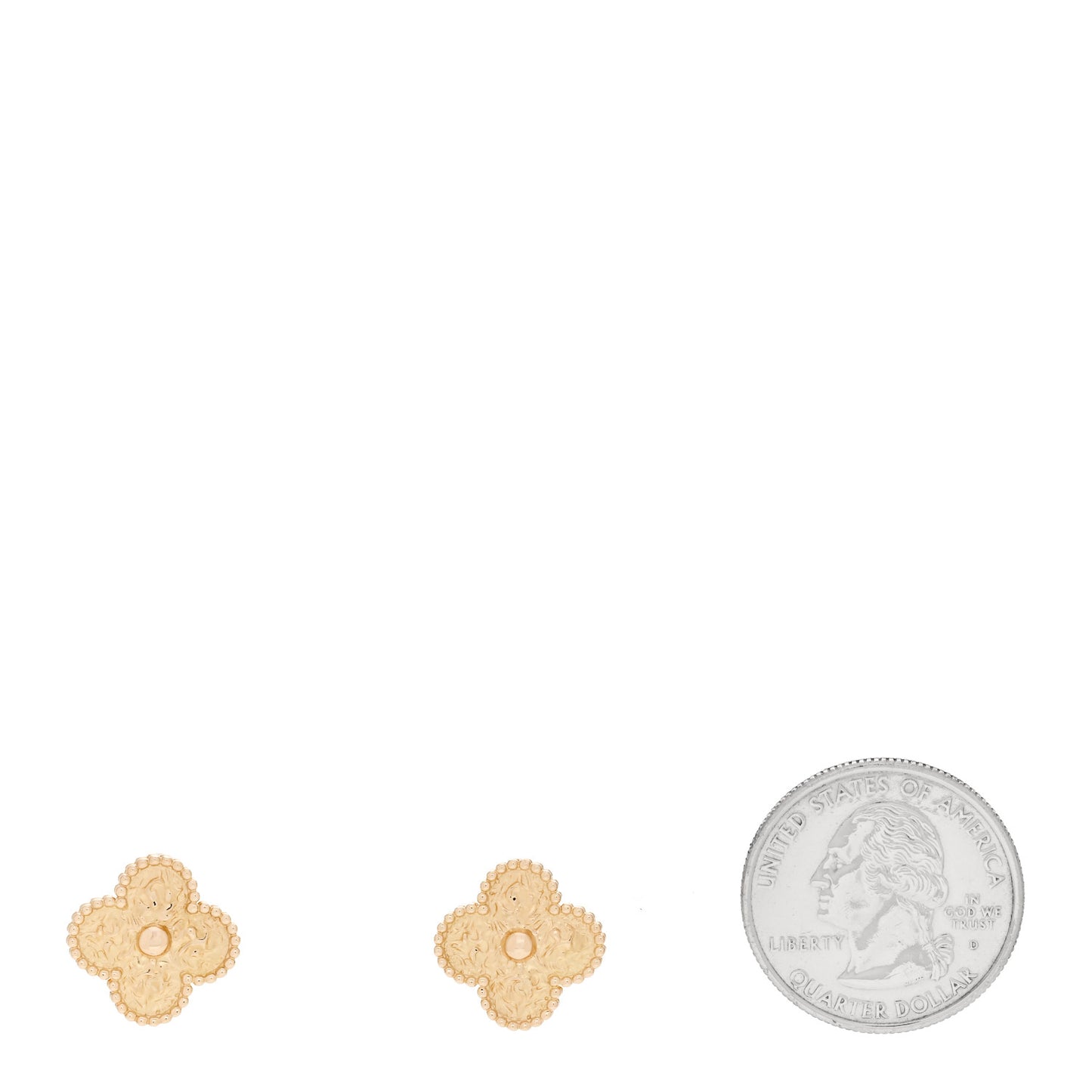 18K Yellow Gold Vintage Alhambra Earrings