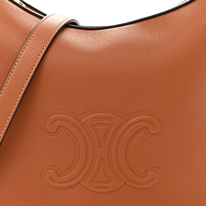 Celine Supple Calfskin Small Triomphe Heloise Shoulder Bag Tan 8 of 10