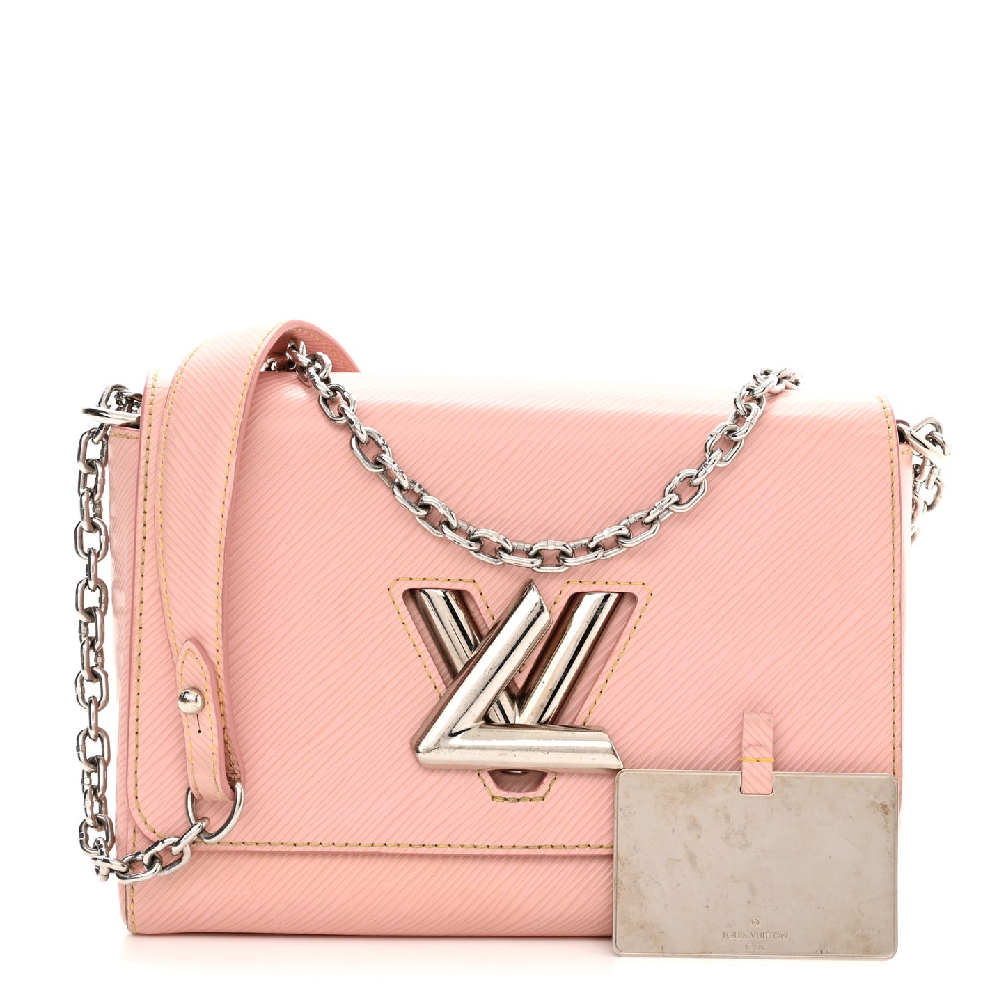 Epi Twist Shoulder Bag MM Rose Ballerine