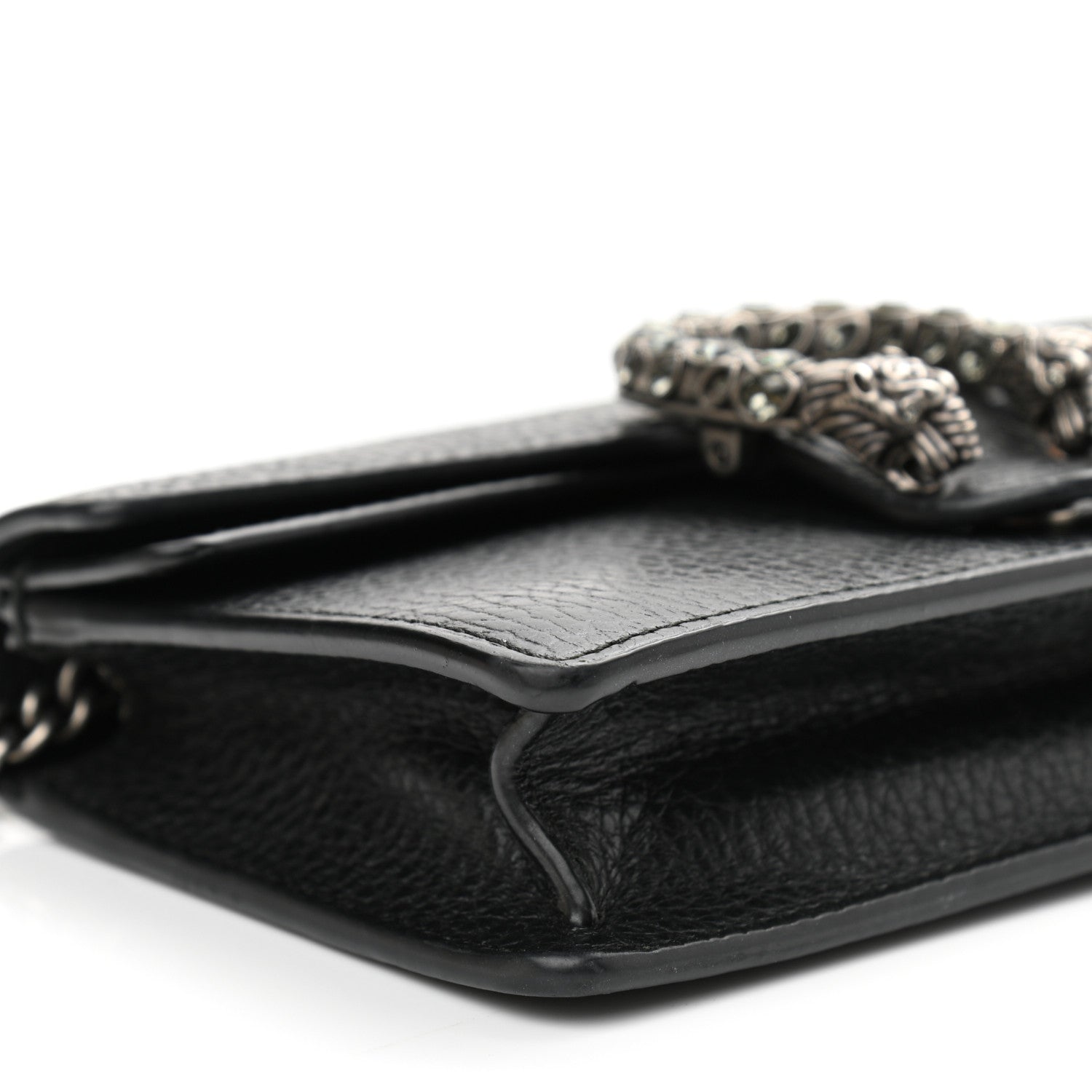 Gucci Calfskin Super Mini Dionysus Shoulder Bag Black 8 of 11