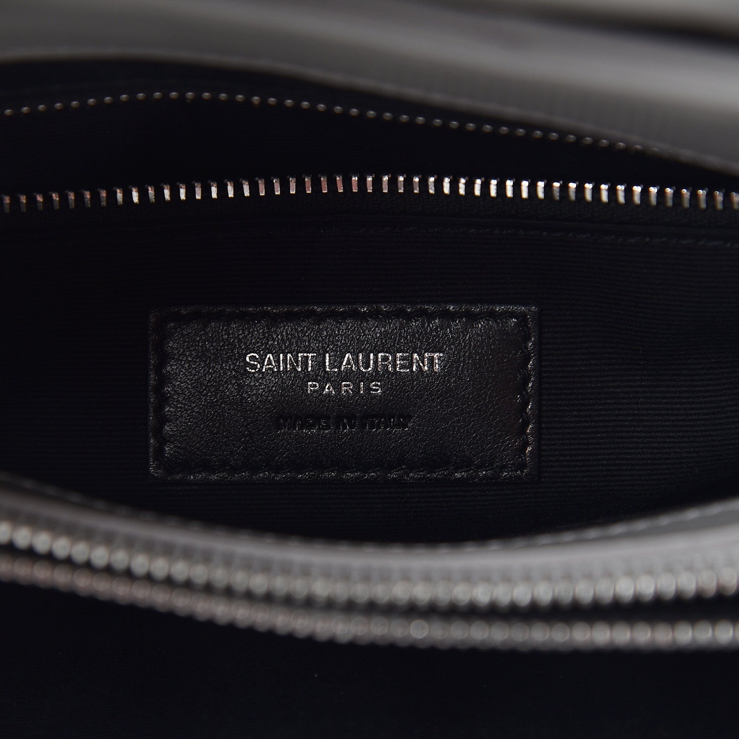 Saint Laurent Calfskin Y Quilted Monogram Medium Loulou Chain Satchel Light Gray 7 of 17