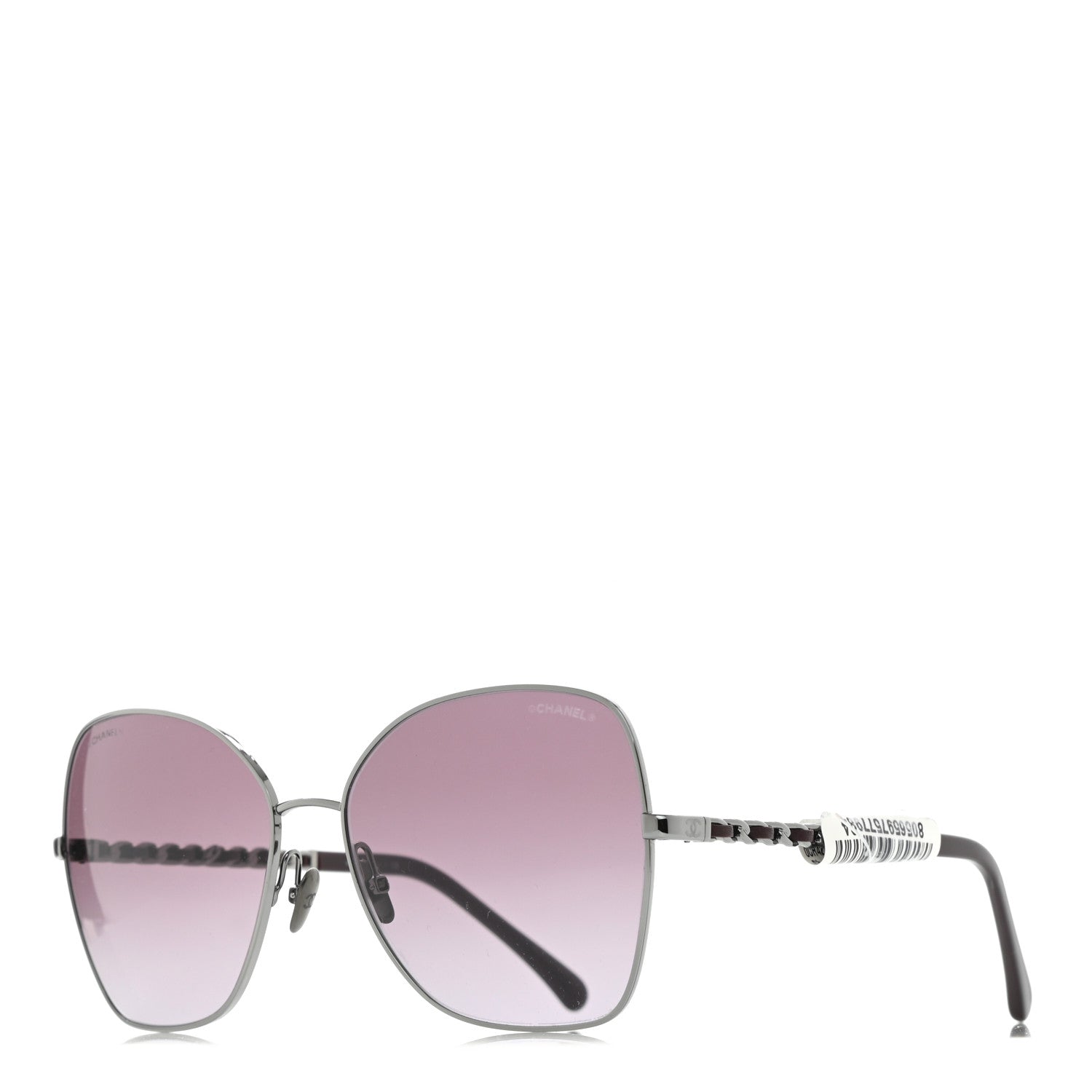 Chanel Metal Square Frame Chain Sunglasses 4274-Q 1 of 8