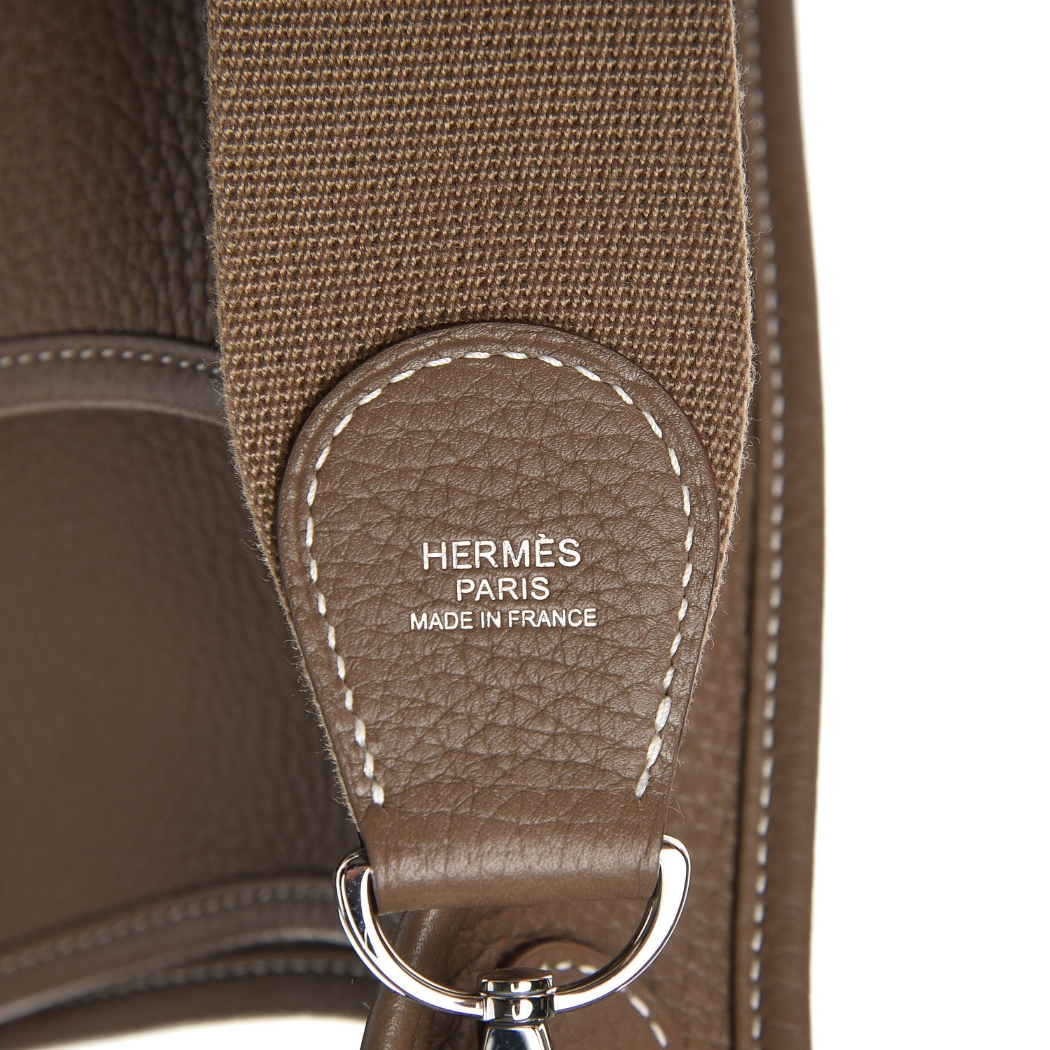 Hermes Taurillon Clemence Evelyne III PM Etoupe 8 of 9