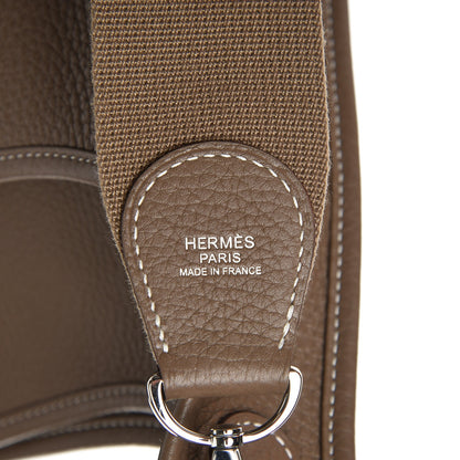 Hermes Taurillon Clemence Evelyne III PM Etoupe 8 of 9