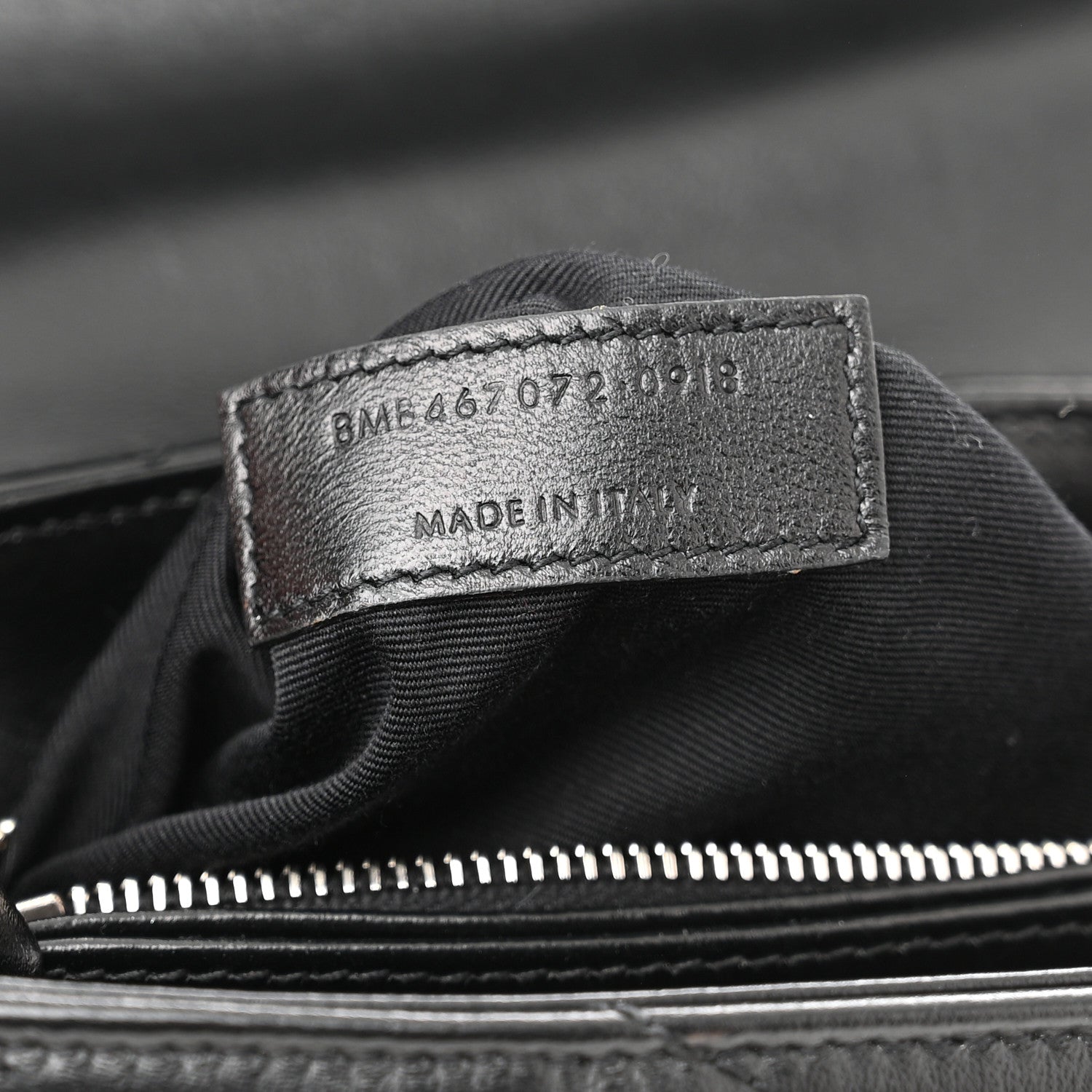 Saint Laurent Calfskin Y Quilted Monogram Toy Loulou Crossbody Bag Black 8 of 12