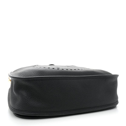 Hermes Taurillon Clemence Evelyne III GM Black 4 of 10