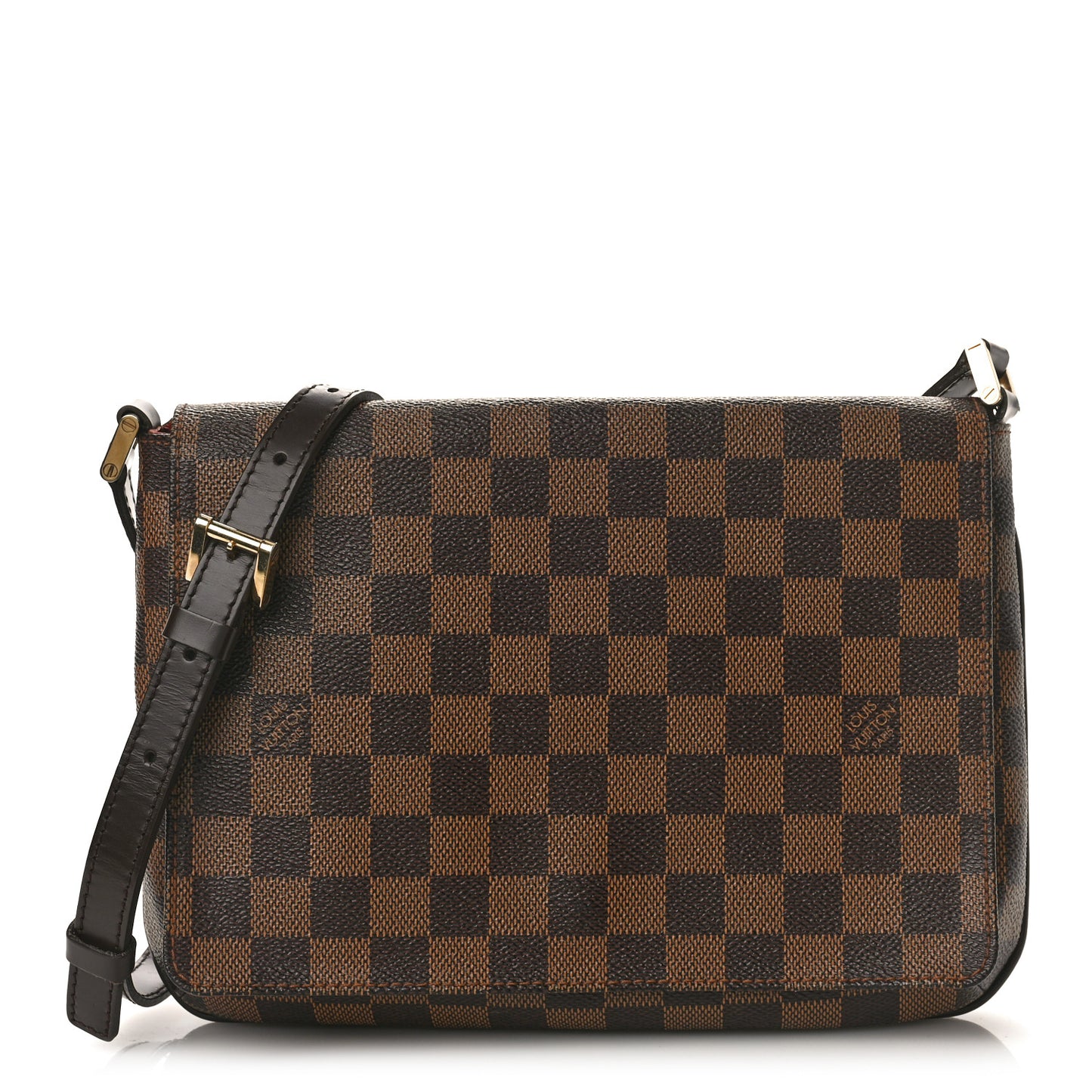 Damier Ebene Musette Tango Long Strap
