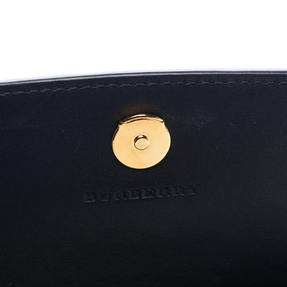 Burberry Grainy Calfskin House Check Henley Wallet On Chain Black 6 of 8