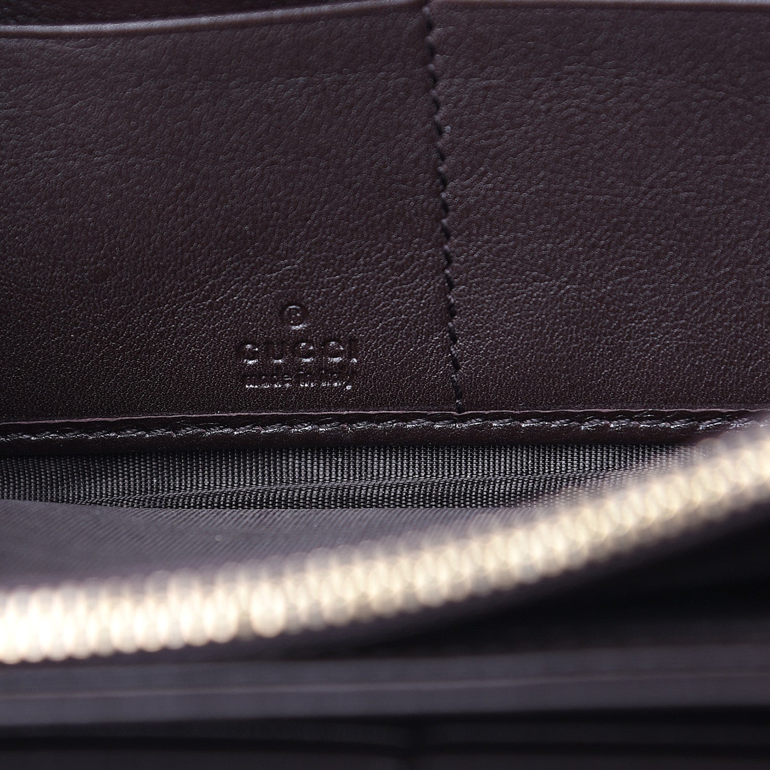 Gucci Guccissima Signature Microguccissima Bree Zip Around Wallet Chocolate 5 of 8