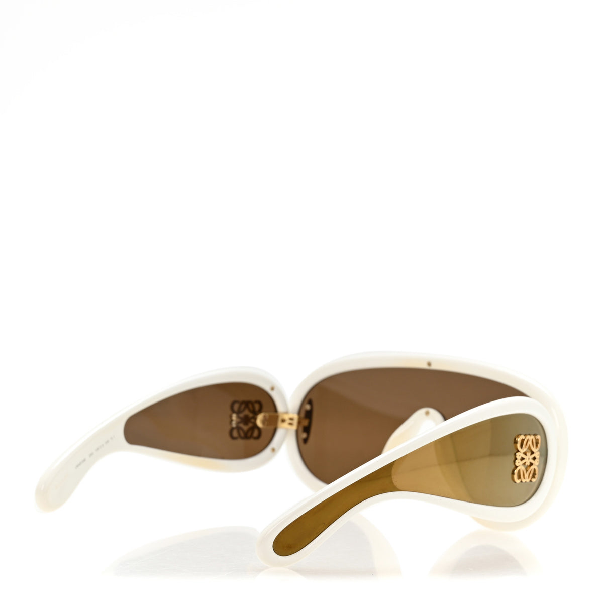 Acetate Anagram Wave Mask Sunglasses LW40108I Ivory