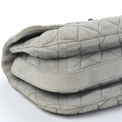 Chanel Lambskin Quilted Large 3 Flap Grey 5 of 10