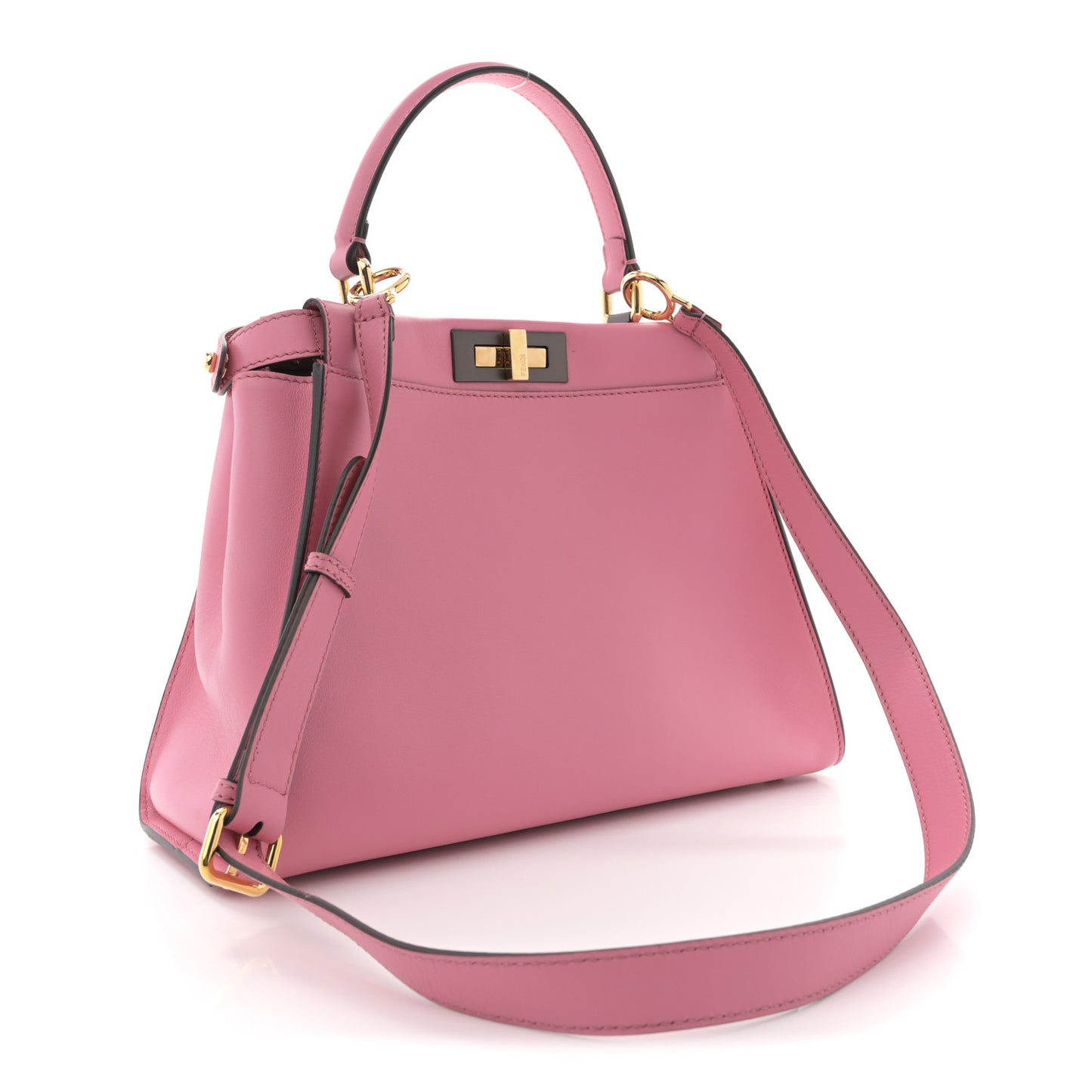 Vitello Seta Medium Peekaboo Iconic Satchel Pink