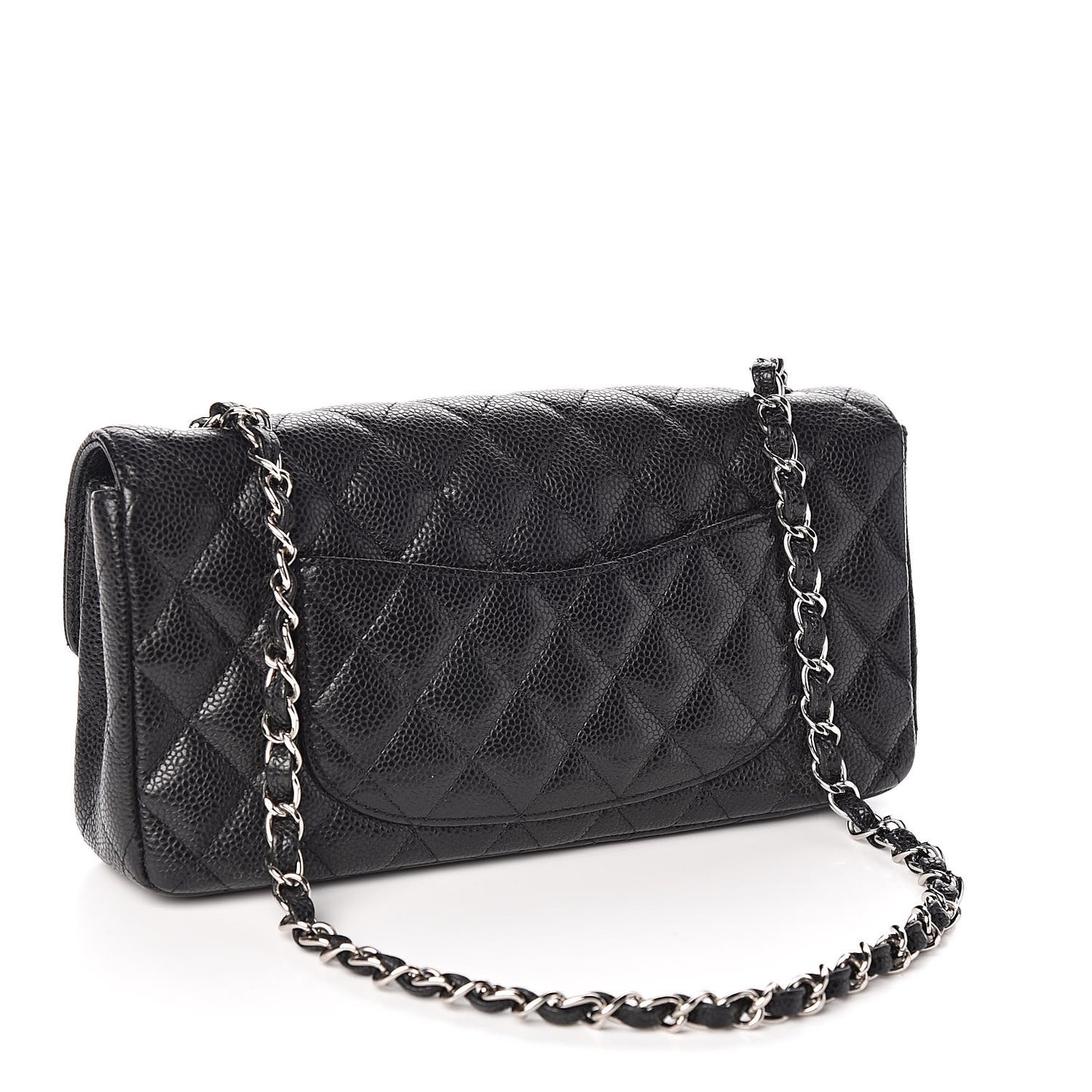 Caviar Quilted East West Flap Black