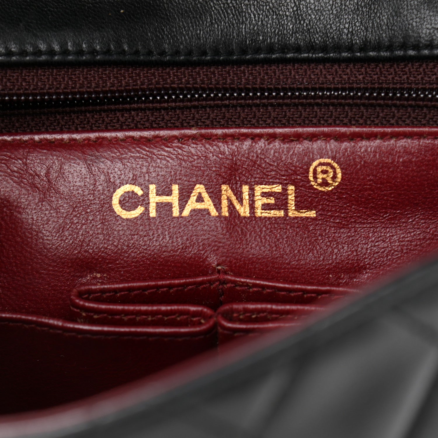 Chanel Lambskin Quilted Mini Square Flap Bag Black 6 of 10