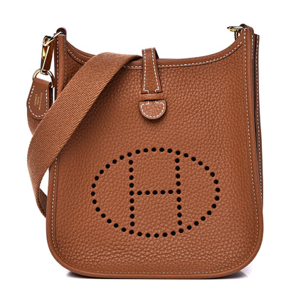 Hermes Taurillon Clemence Evelyne TPM Gold 1 of 10