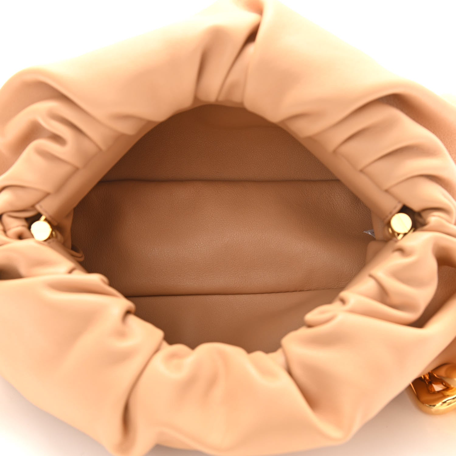 Bottega Veneta Calfskin Teen Chain Pouch Almond 5 of 11