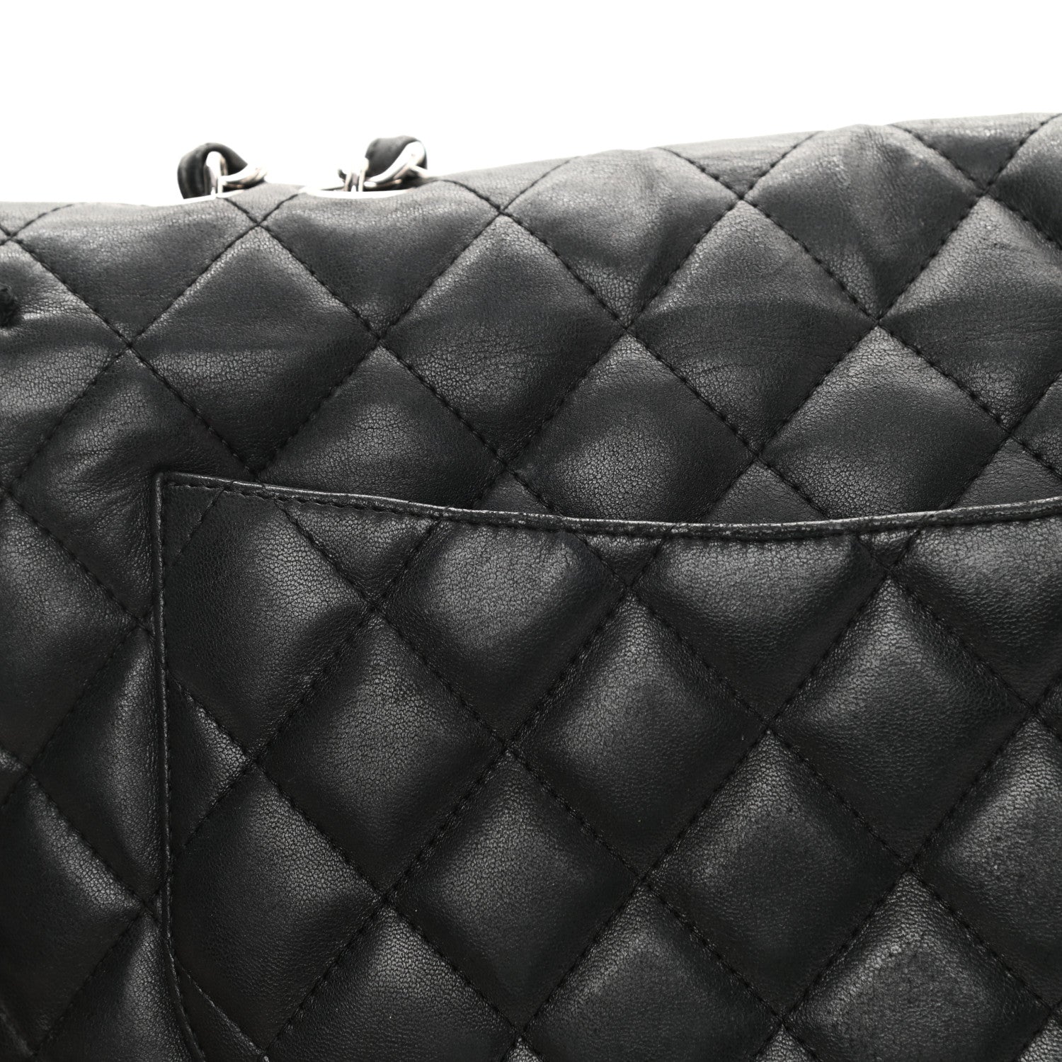 Chanel Lambskin Quilted Jumbo Single Flap Black 17 of 17