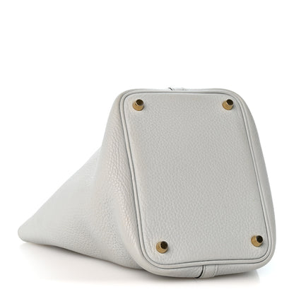 Hermes Taurillon Clemence Picotin Lock 18 PM Bleu Pale 4 of 14