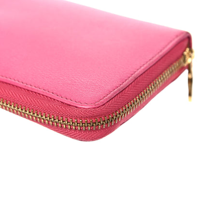 Loewe Calfskin Zip Around Wallet Pink 10 of 18