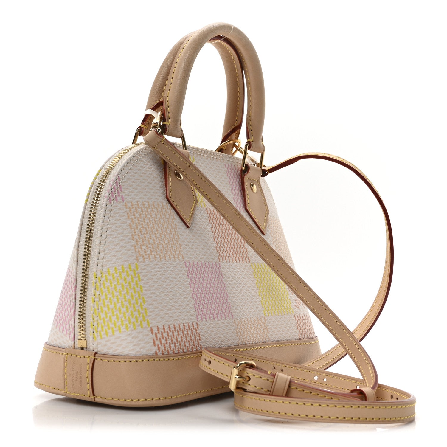 Louis Vuitton Damierlicious Alma BB Rose Peach 3 of 9