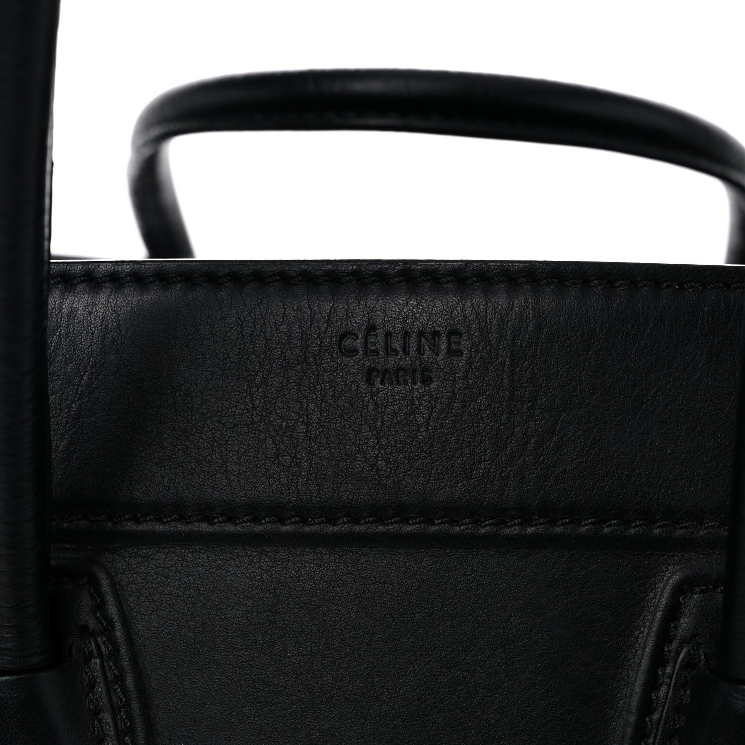 Celine Supple Calfskin Medium Phantom Luggage Black 18 of 24