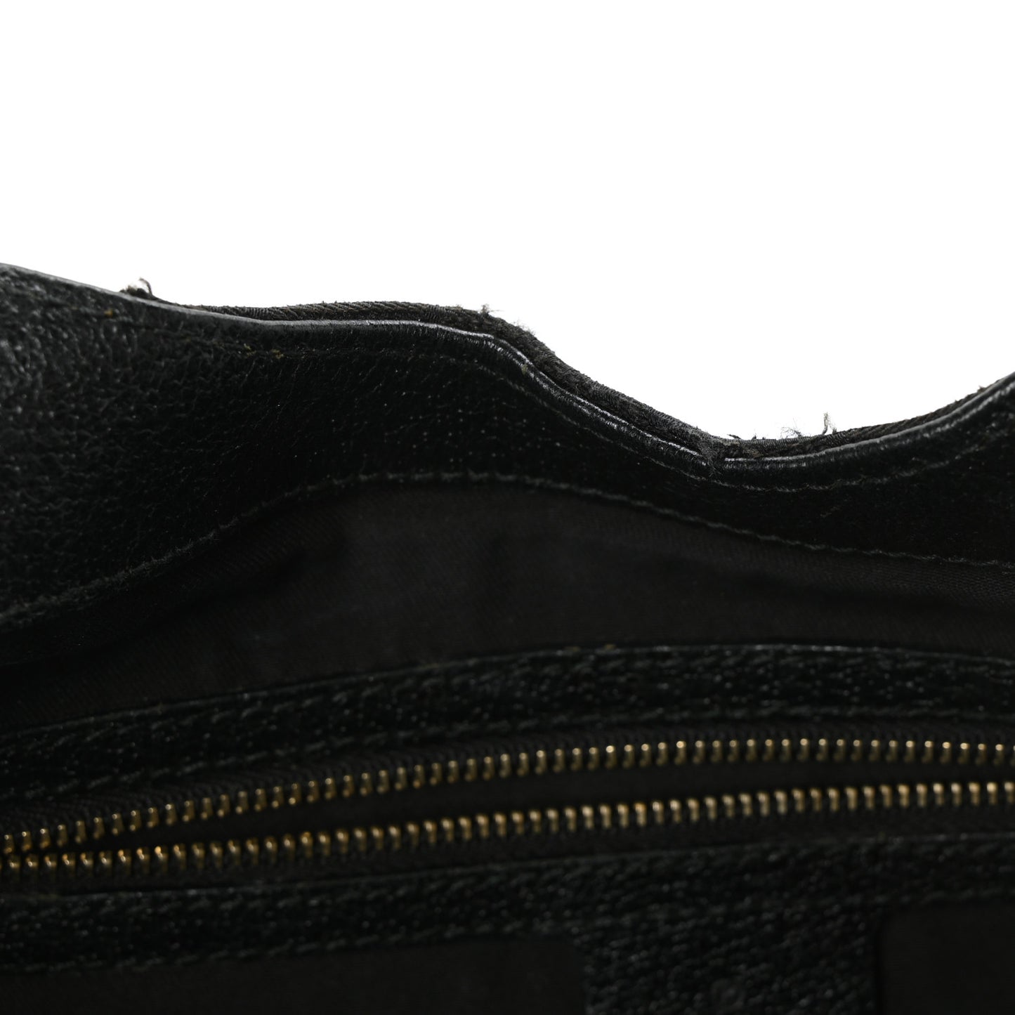 Monogram Calfskin Large Bardot Tote Black