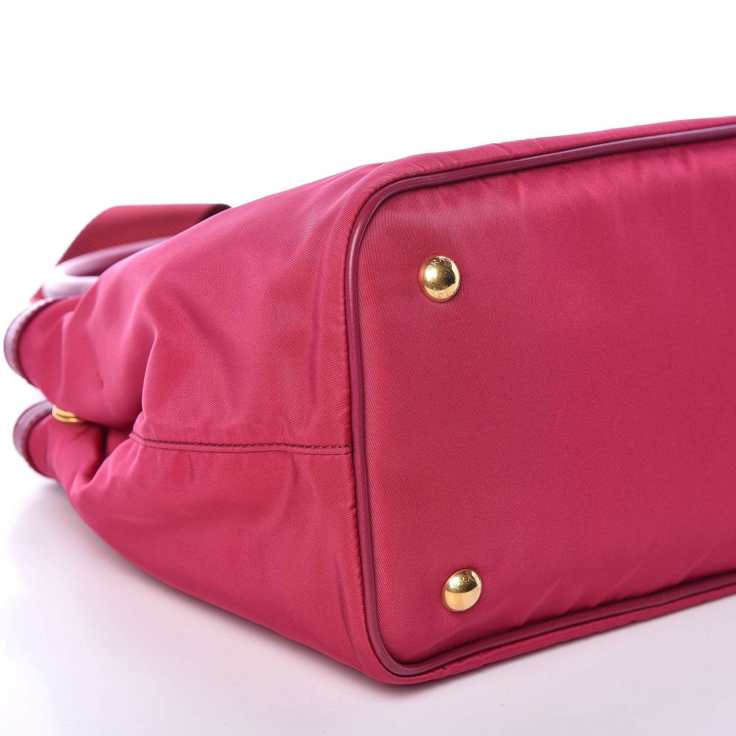 Tessuto Nylon Soft Calf Small Tote Ibisco