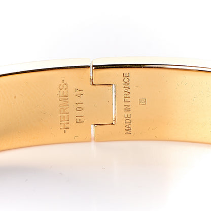 Hermes Enamel Narrow Clic Clac H Bracelet PM Orange 4 of 5