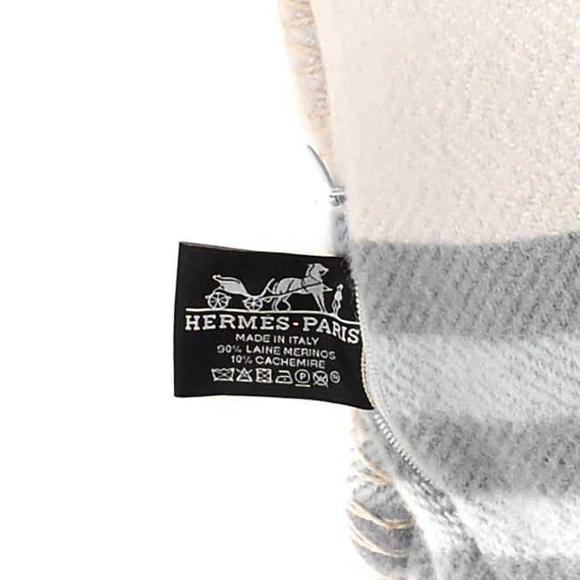 Wool Cashmere Ithaque Pillow Gris Perle