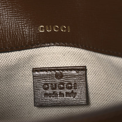 Gucci GG Supreme Monogram Web Mini Horsebit 1955 Shoulder Bag Beige Brown Sugar 6 of 10