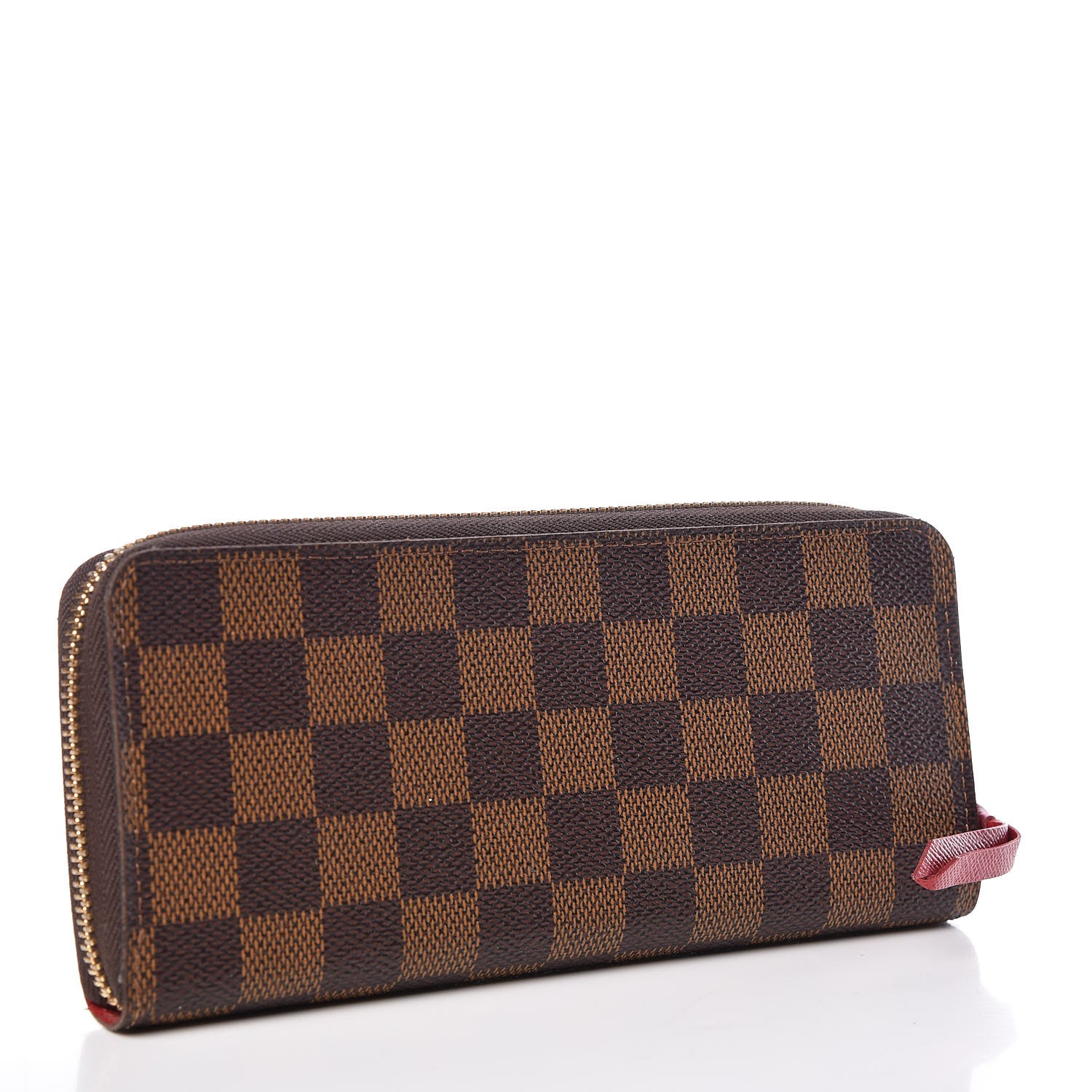 Louis Vuitton Damier Ebene Clemence Wallet Cherry 3 of 8