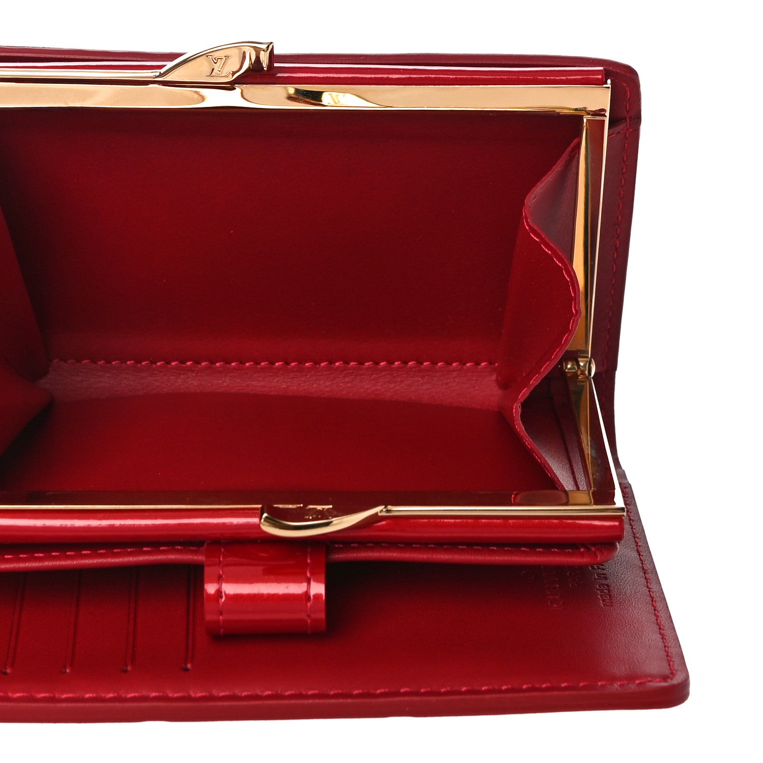 Louis Vuitton Vernis French Purse Wallet Pomme d'Amour 6 of 11