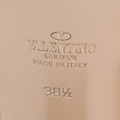 Valentino Garavani Calfskin Rockstud 60mm City Sandals 38.5 Bright Cognac 7 of 9