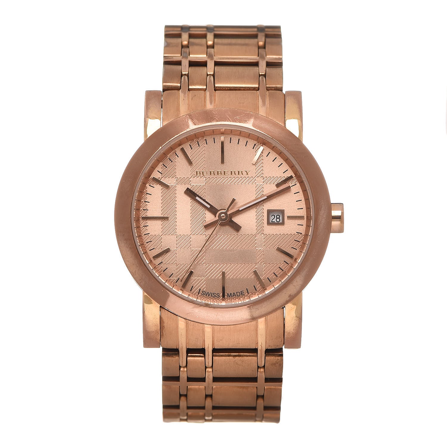 Burberry Stainless Steel 28mm Quartz Watch Rose BU1866 1 of 11