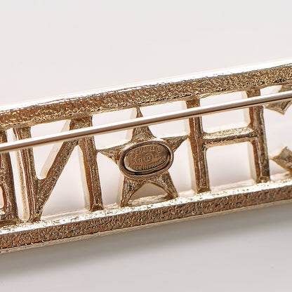 Chanel Star Logo Brooch Gold 4 of 4