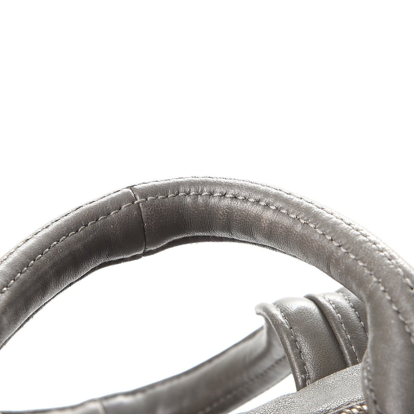 Lambskin Rocco Gray Silver Clear Hardware