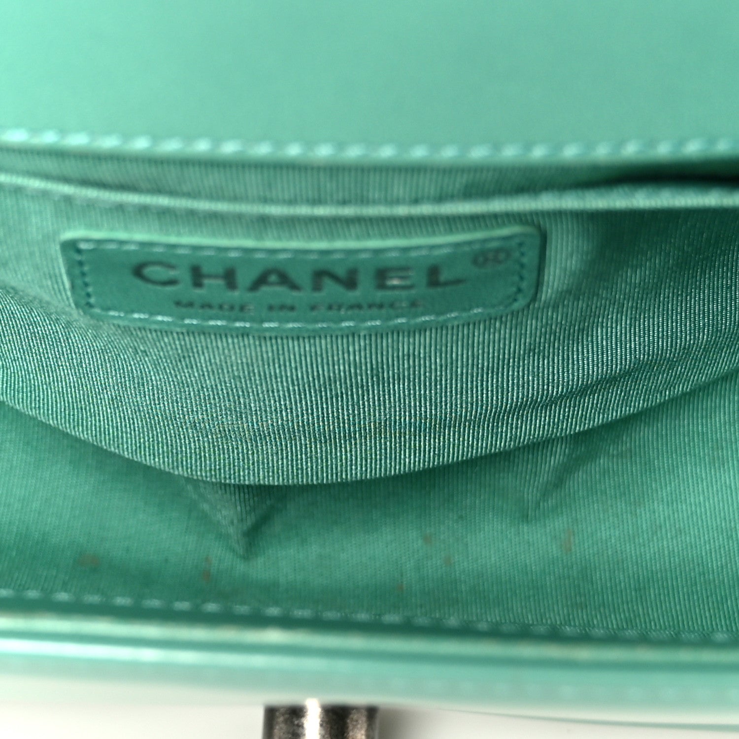 Chanel Glazed Calfskin Medium Boy Flap Green 5 of 13