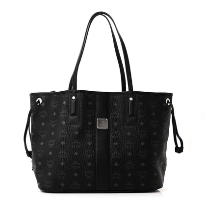 MCM Visetos Medium Liz Reversible Shopper Tote Black 1 of 15
