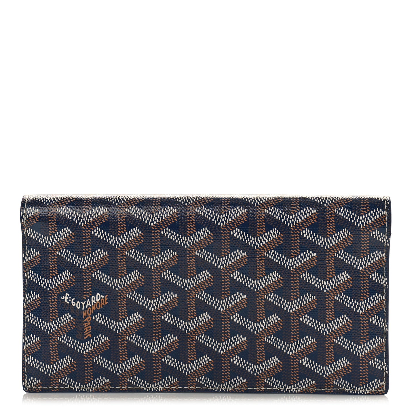 Goyardine Richelieu Wallet Navy