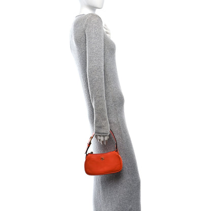 Gucci Goatskin Mini Aphrodite Shoulder Bag Orange 2 of 14