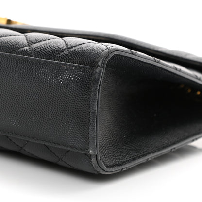 Saint Laurent Grain De Poudre Textured Mixed Matelasse Large Triquilt Monogram Satchel Black 28 of 35