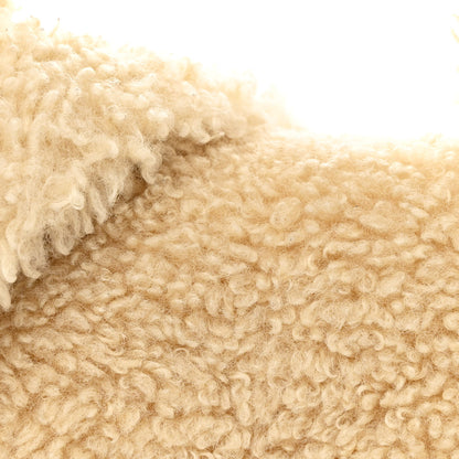 Balenciaga Curly Faux Shearling Small Hourglass Top Handle Bag Beige 10 of 12