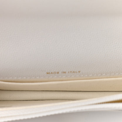 Chanel Caviar Quilted Pocket Twins Clutch With Chain White 5 of 12