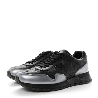 Louis Vuitton Metallic Empreinte Mens Run Away Sneakers 6.5 Charcoal 3 of 9