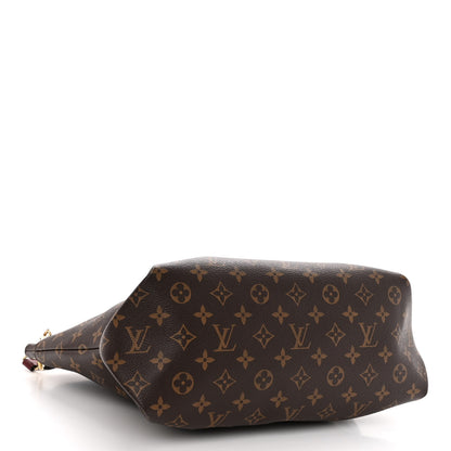 Louis Vuitton Monogram Flower Zipped Tote MM Bordeaux 4 of 10