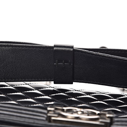 Chanel Glazed Calfskin Quilted Medium Boy Flap Black 20 of 24